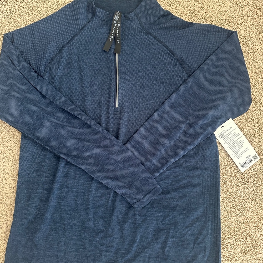 Lululemon Blue Quarter-Zip Pullover NWT